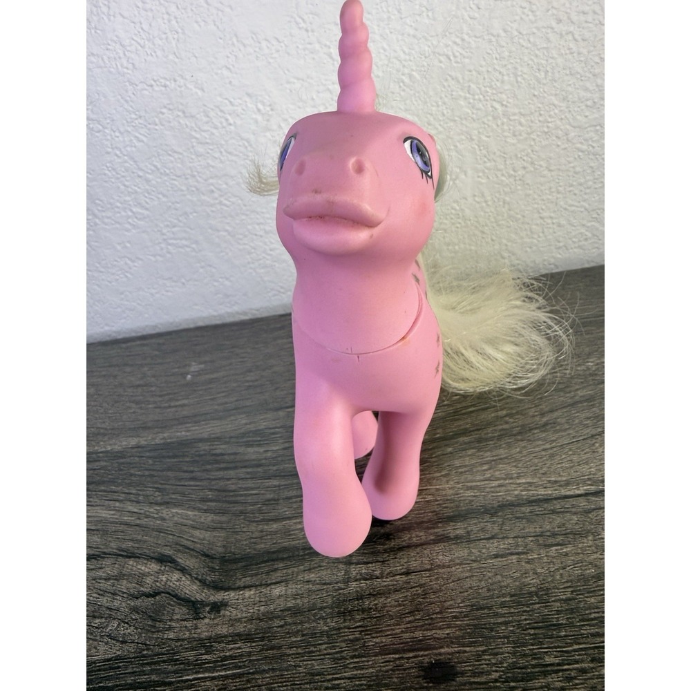 Vintage My Little Pony 1987 G1 Pink Unicorn Twice as Fancy Milky Way - Picture 5 of 15